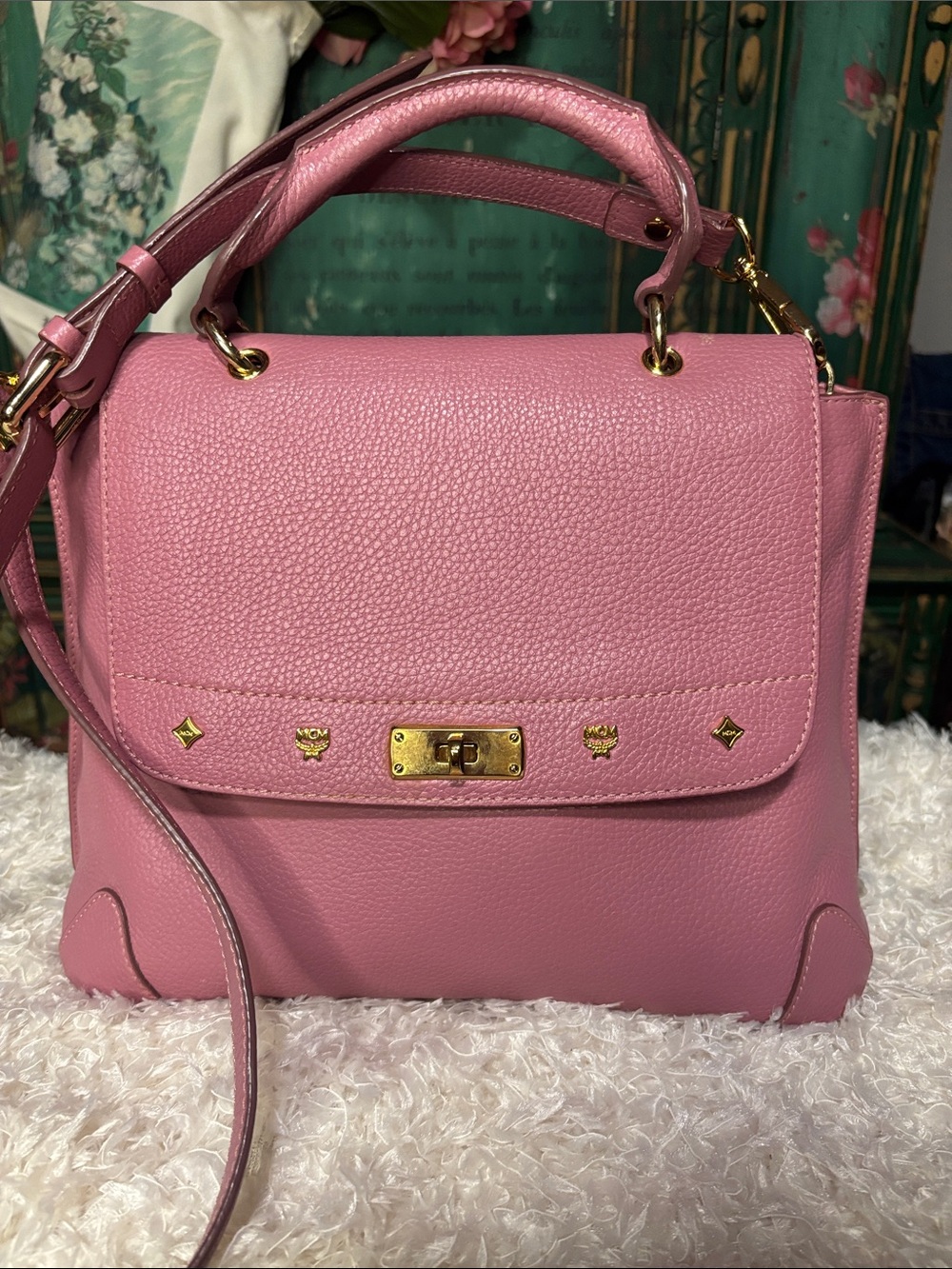 MCM First Lady Top Handle Satchel